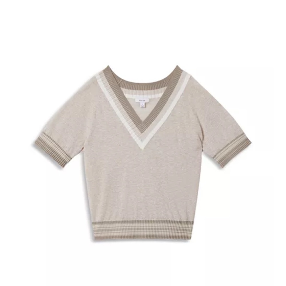Reiss Sadie V Neck Cricket Sweater